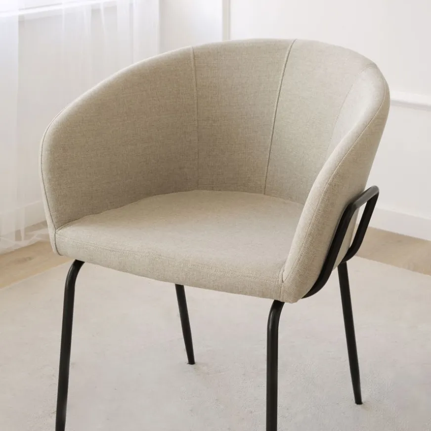 Banak Dresde Chaise rembourrée beige