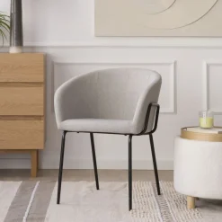 Banak Dresden Chaise rembourrée gris perle