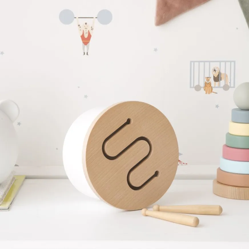 Enfant Banak Drum Tambour blanc