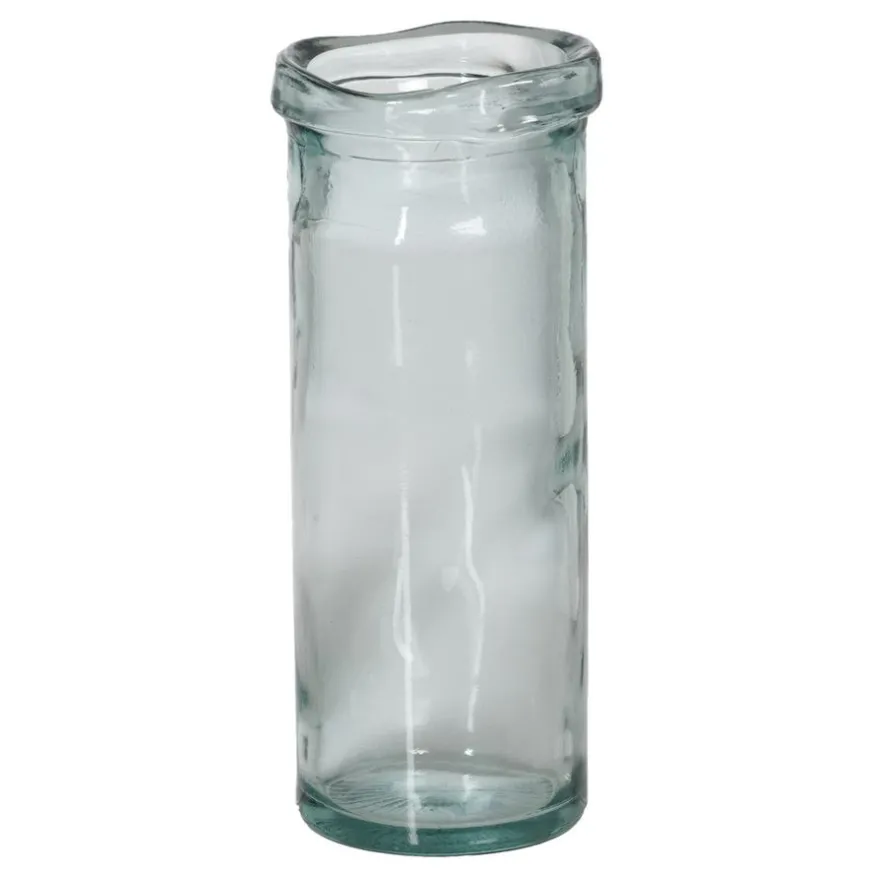 Banak Dudas Vase en verre recyclé naturel