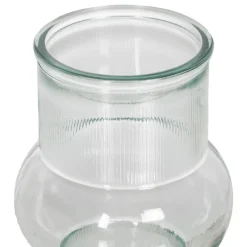 Banak Duhas Vase en verre recyclé naturel