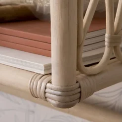 Enfant Banak Eban étagère murale rectangulaire 60x35 en rotin naturel