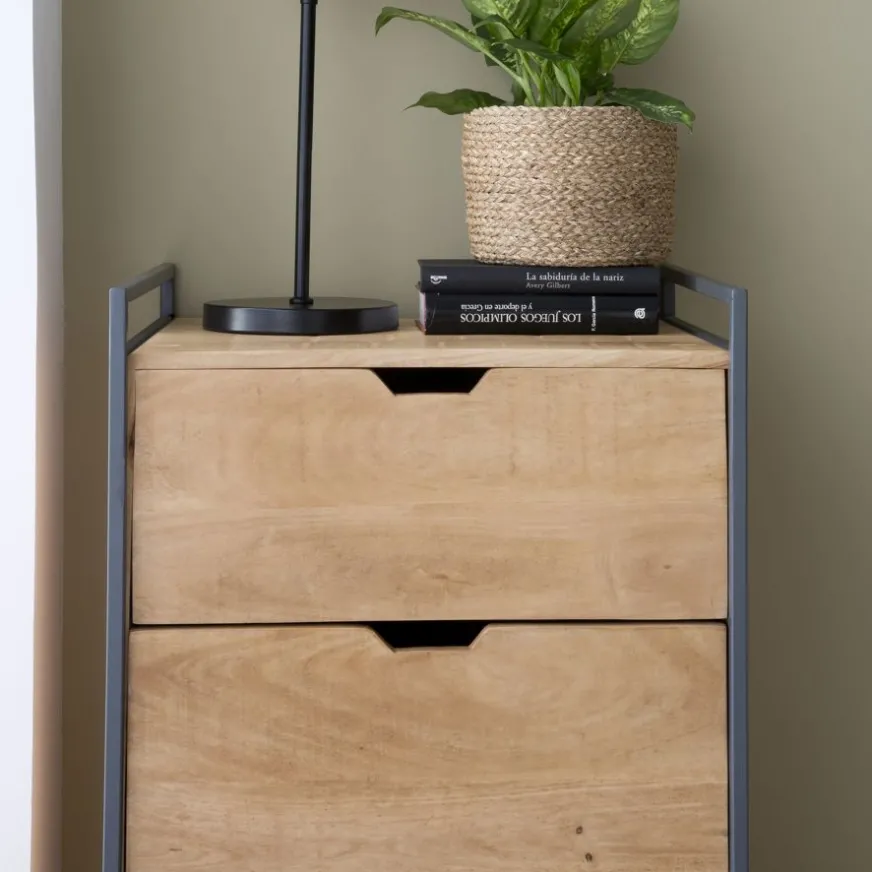 Banak Eifel Sinfonier en bois de manguier et métal