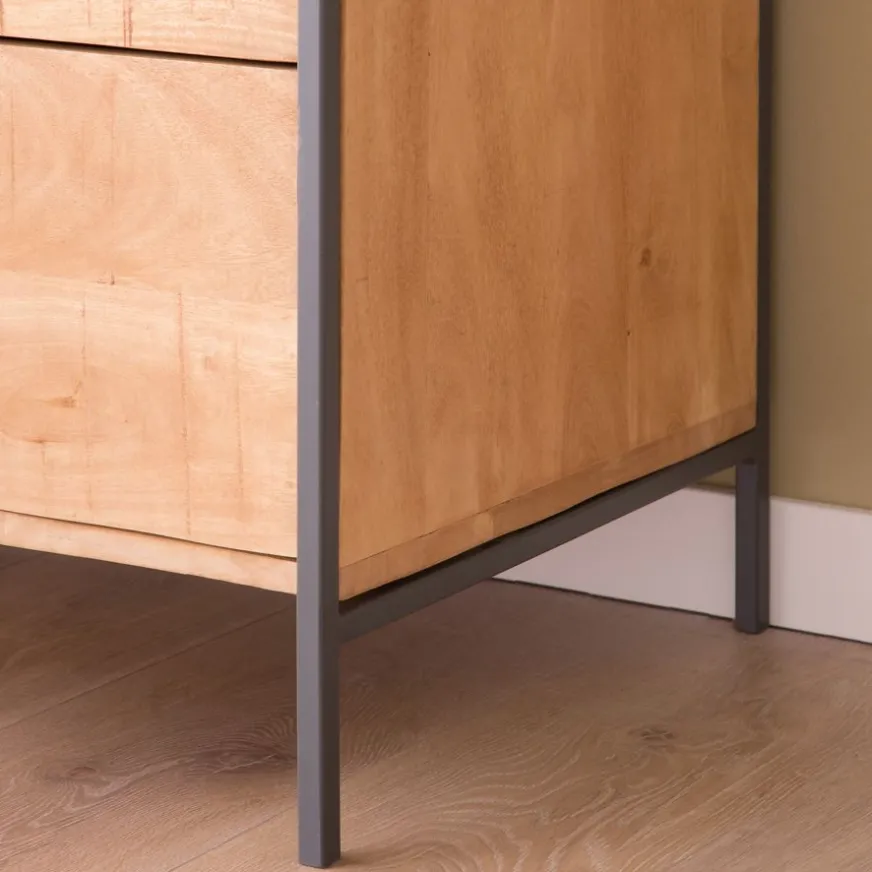 Banak Eifel Sinfonier en bois de manguier et métal