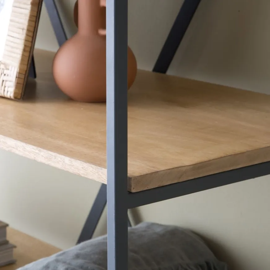 Banak Eifel étagère en bois de manguier et métal 100