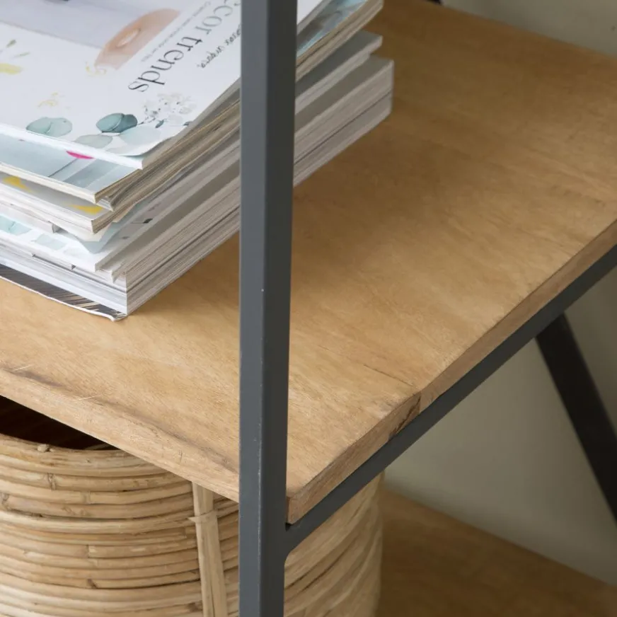 Banak Eifel étagère en bois de manguier et métal 100