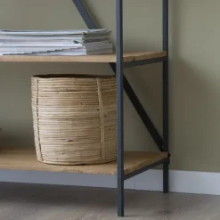 Banak Eifel étagère en bois de manguier et métal 100