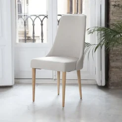 Banak Elisa Chaise rembourrée beige
