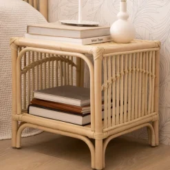 Banak Elle Table d'appoint en rotin naturel