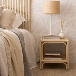 Banak Elle Table d'appoint en rotin naturel