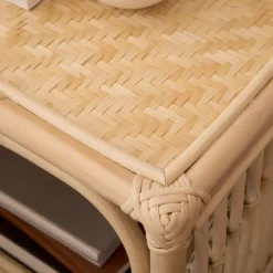 Banak Elle Table d'appoint en rotin naturel