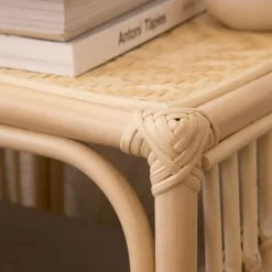 Banak Elle Table d'appoint en rotin naturel