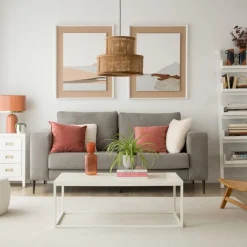 Banak Ellie Table basse rectangulaire laqué en blanc