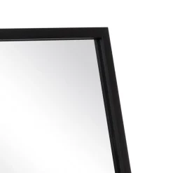 Banak Emer Miroir noir en aluminium décoratif en verre