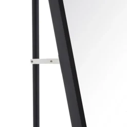 Banak Emer Miroir noir en aluminium décoratif en verre