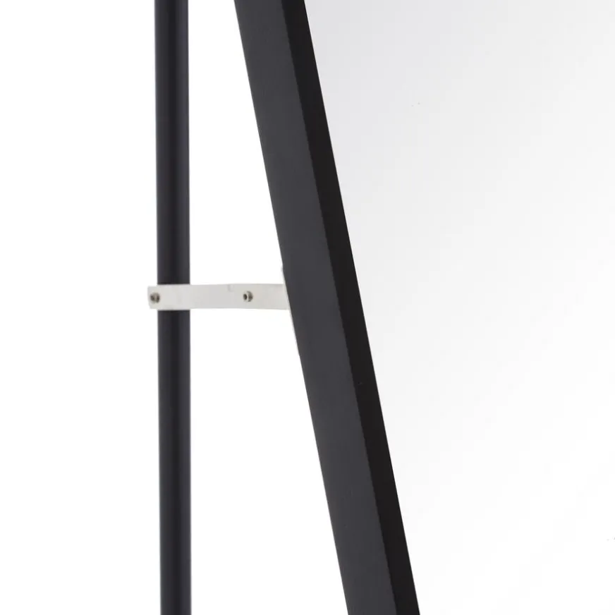 Banak Emer Miroir noir en aluminium décoratif en verre