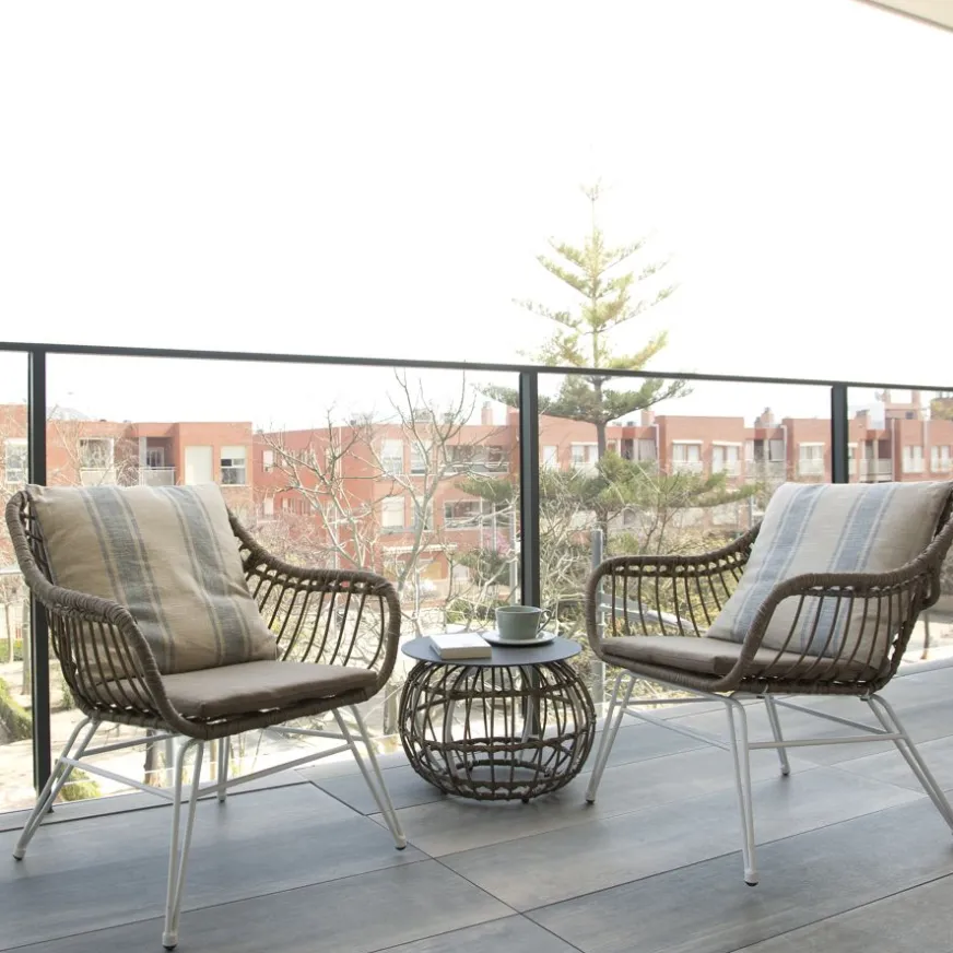 Banak Ensemble Canapé, 2 fauteuils et table basse mattia