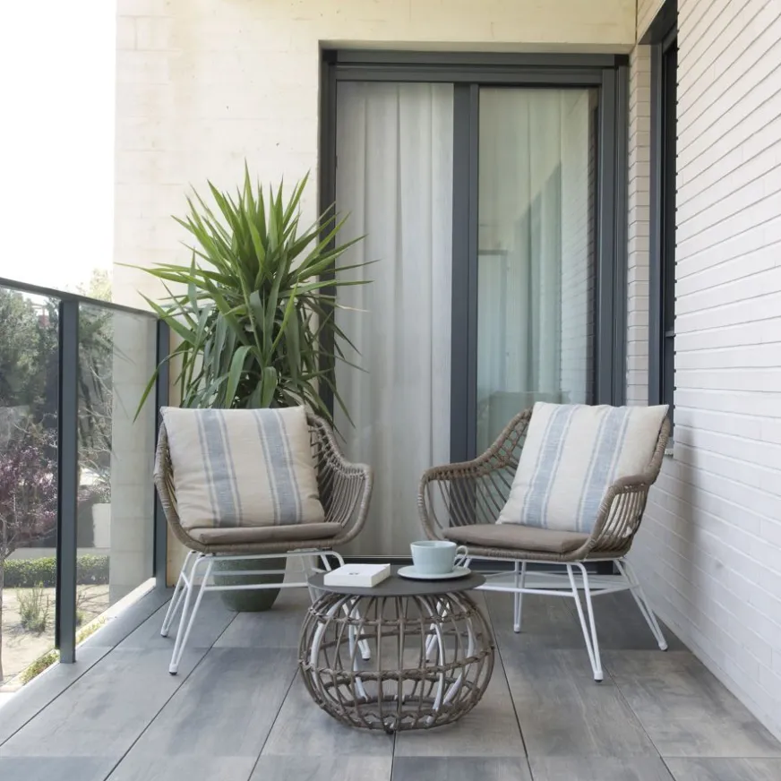 Banak Ensemble Canapé, 2 fauteuils et table basse mattia