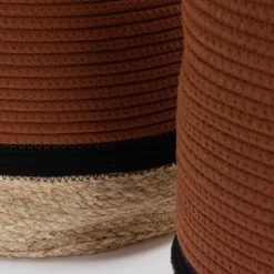 Banak Ensemble De 2 paniers en coton