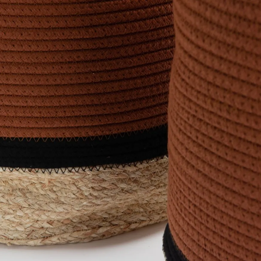 Banak Ensemble De 2 paniers en coton