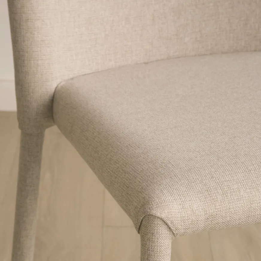 Banak Ensemble De table extensible didier et 4 chaises de salle à manger beige beirut