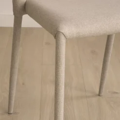 Banak Ensemble De table extensible didier et 4 chaises de salle à manger beige beirut