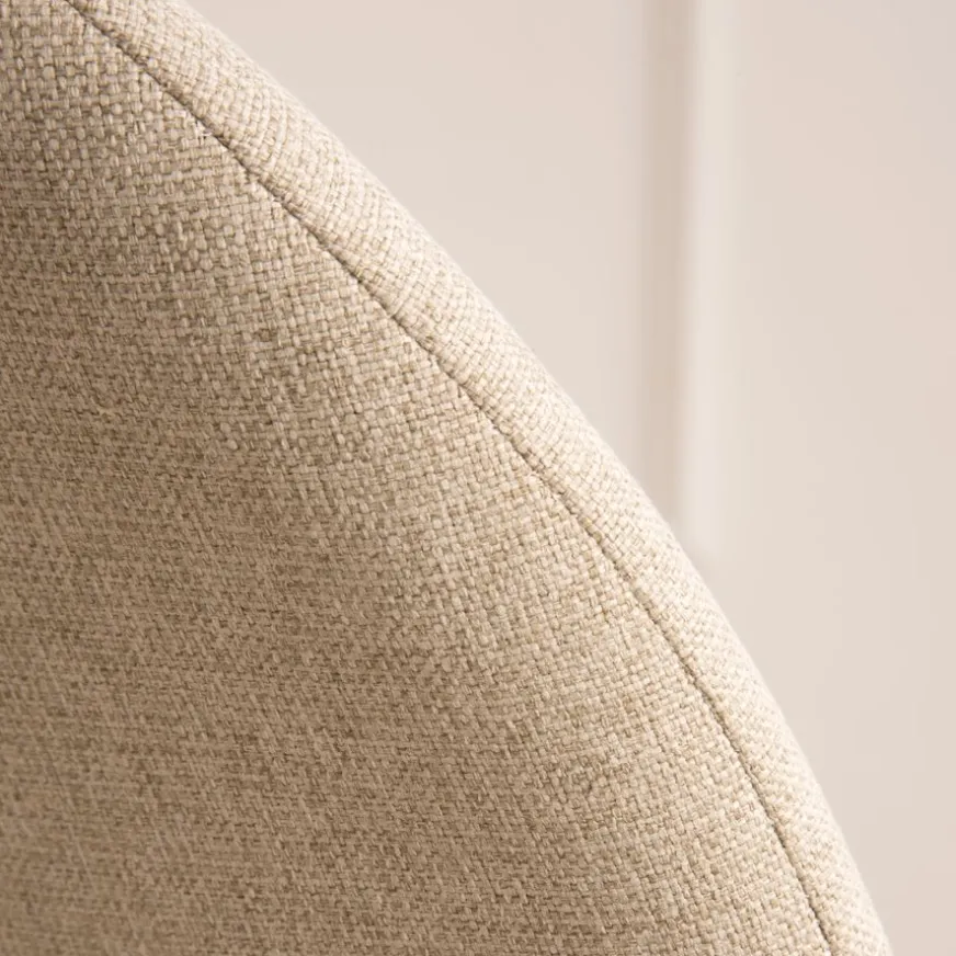 Banak Ensemble De table extensible didier et 4 chaises de salle à manger beige beirut