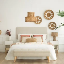 Banak Ensemble De tête de lit marti et 2 tables de chevet