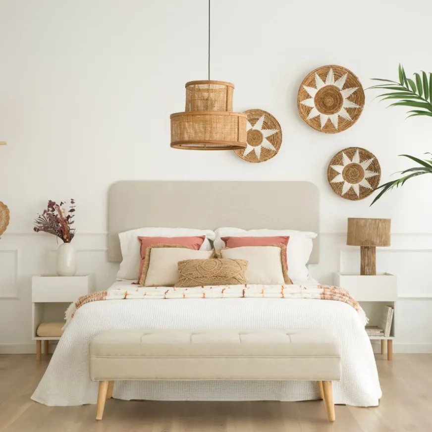 Banak Ensemble De tête de lit marti et 2 tables de chevet