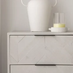 Banak Enzo Symphonier en bois massif et métal couleur blanc wild