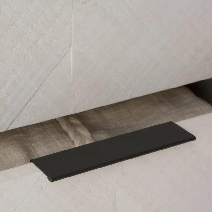 Banak Enzo Symphonier en bois massif et métal couleur blanc wild