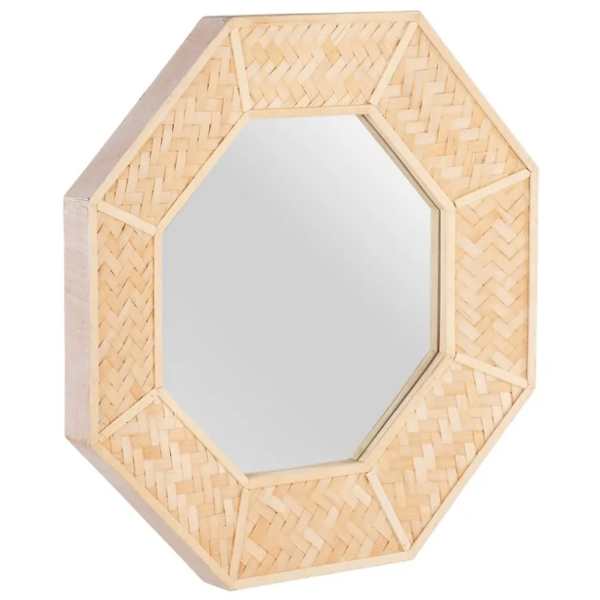 Banak Faisant Miroir mural en bambou