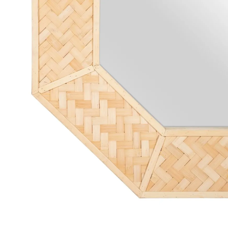 Banak Faisant Miroir mural en bambou