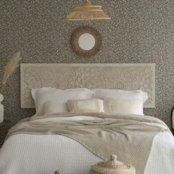 Banak Fiore Tête de lit en bois sculpté pour lit de 150 et 160