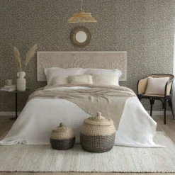 Banak Fiore Tête de lit en bois sculpté pour lit de 150 et 160