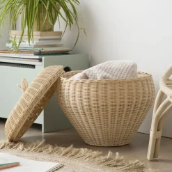 Enfant Banak Fruit Panier en rotin naturel en forme de pomme