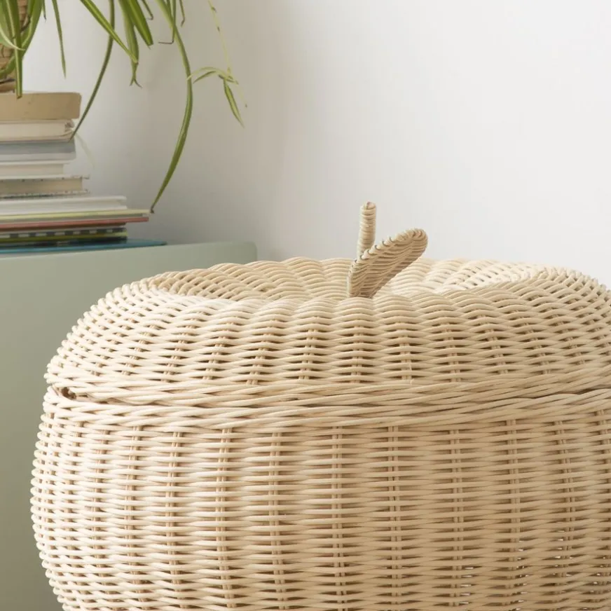 Enfant Banak Fruit Panier en rotin naturel en forme de pomme