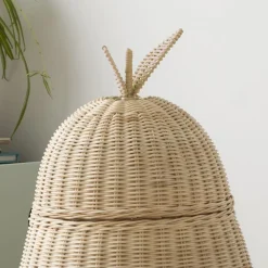 Enfant Banak Fruit Panier en rotin naturel forme poire