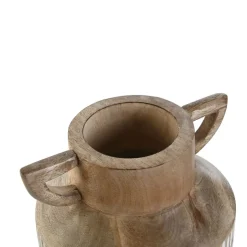 Banak Gammes De vase en bois de manguier sculpté