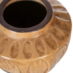 Banak Gete Vase marron decoration en ceramique