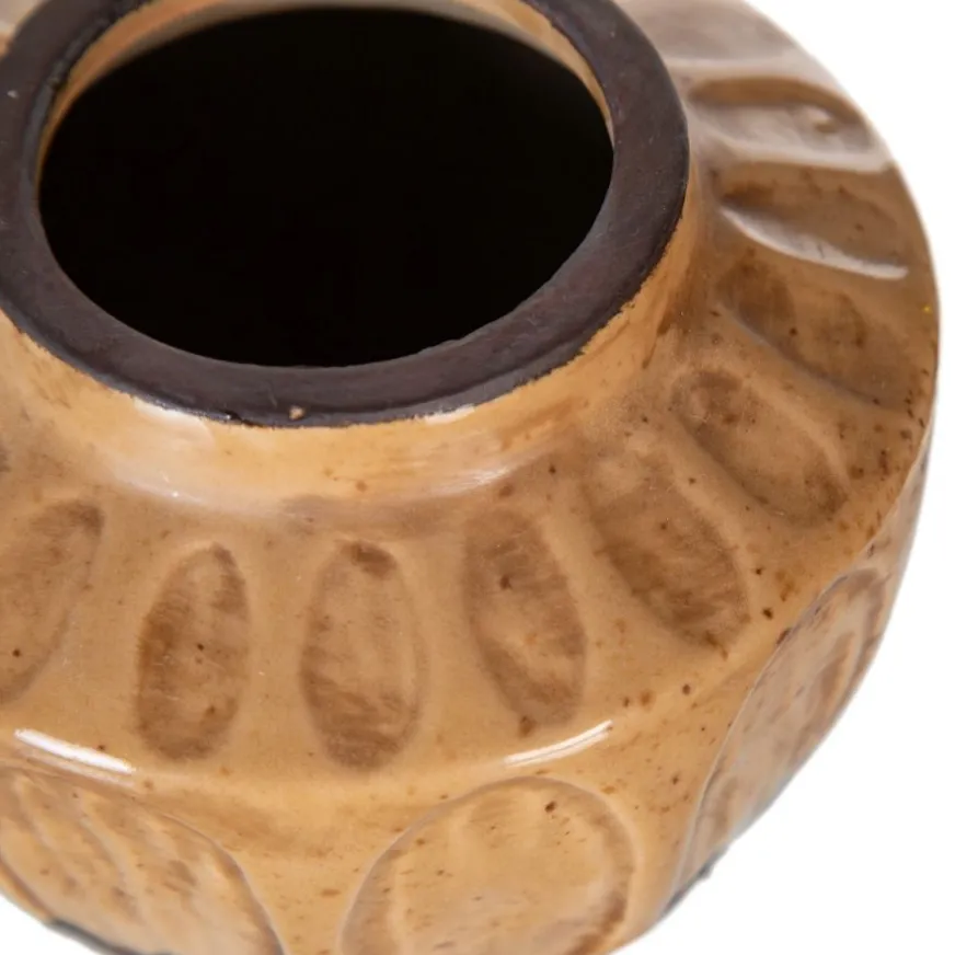 Banak Gete Vase marron decoration en ceramique