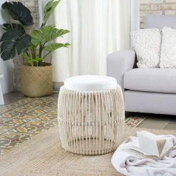 Banak Ghemi Repose-pieds avec coussin / table d'appoint