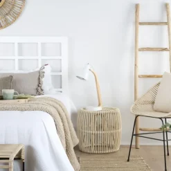 Banak Ghemi Repose-pieds avec coussin / table d'appoint