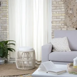 Banak Ghemi Repose-pieds avec coussin / table d'appoint