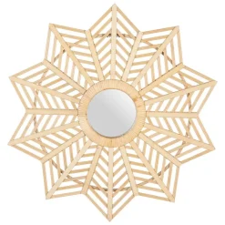 Banak Goty Miroir rond en bambou
