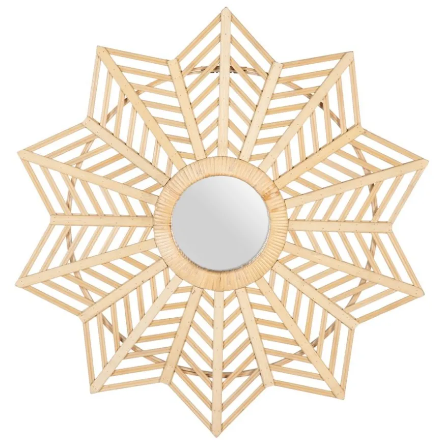 Banak Goty Miroir rond en bambou