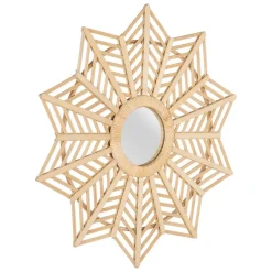 Banak Goty Miroir rond en bambou