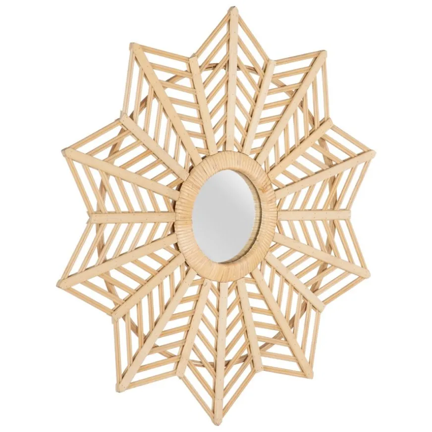 Banak Goty Miroir rond en bambou