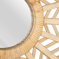 Banak Goty Miroir rond en bambou