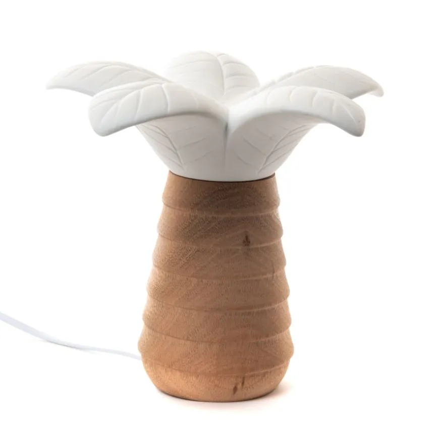 Enfant Banak Hagam Lampe de table en porcelaine et bois